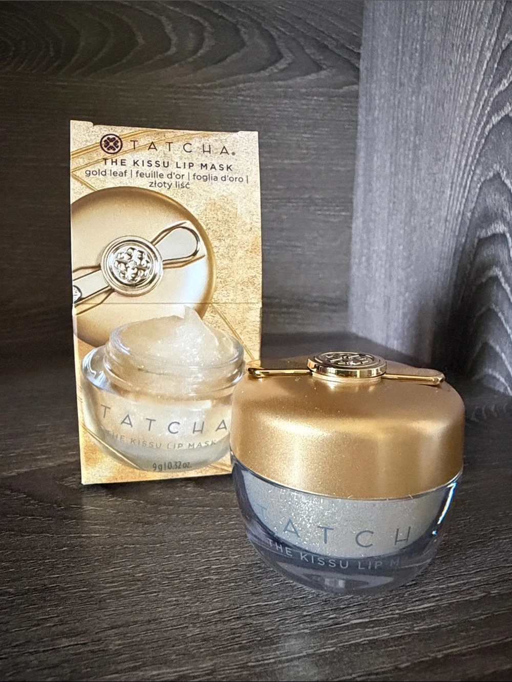 NWT Limited Edition Tatcha Kissu Lip Mask Gold Leaf 9g